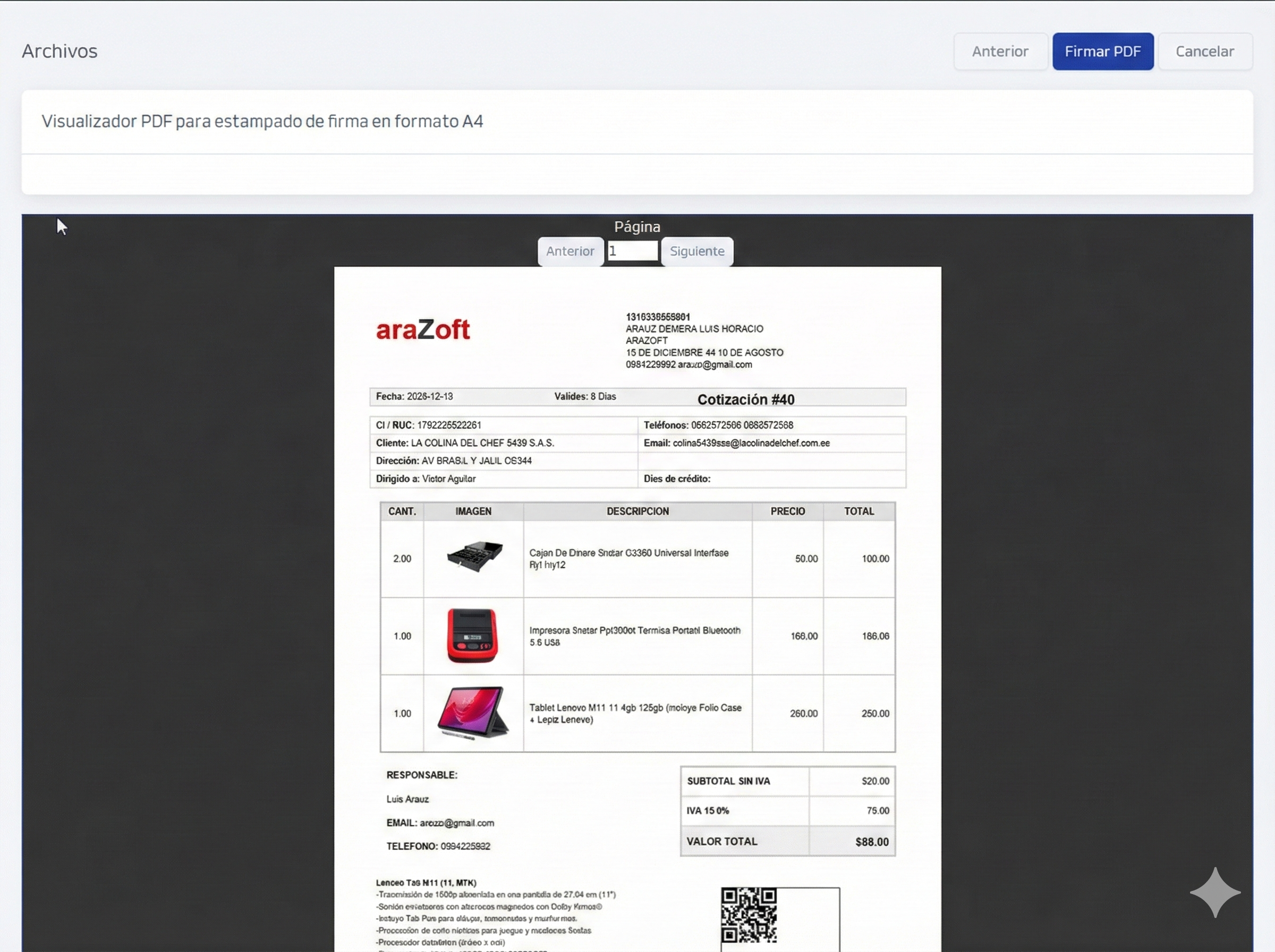 Firmar documento electrónicamente