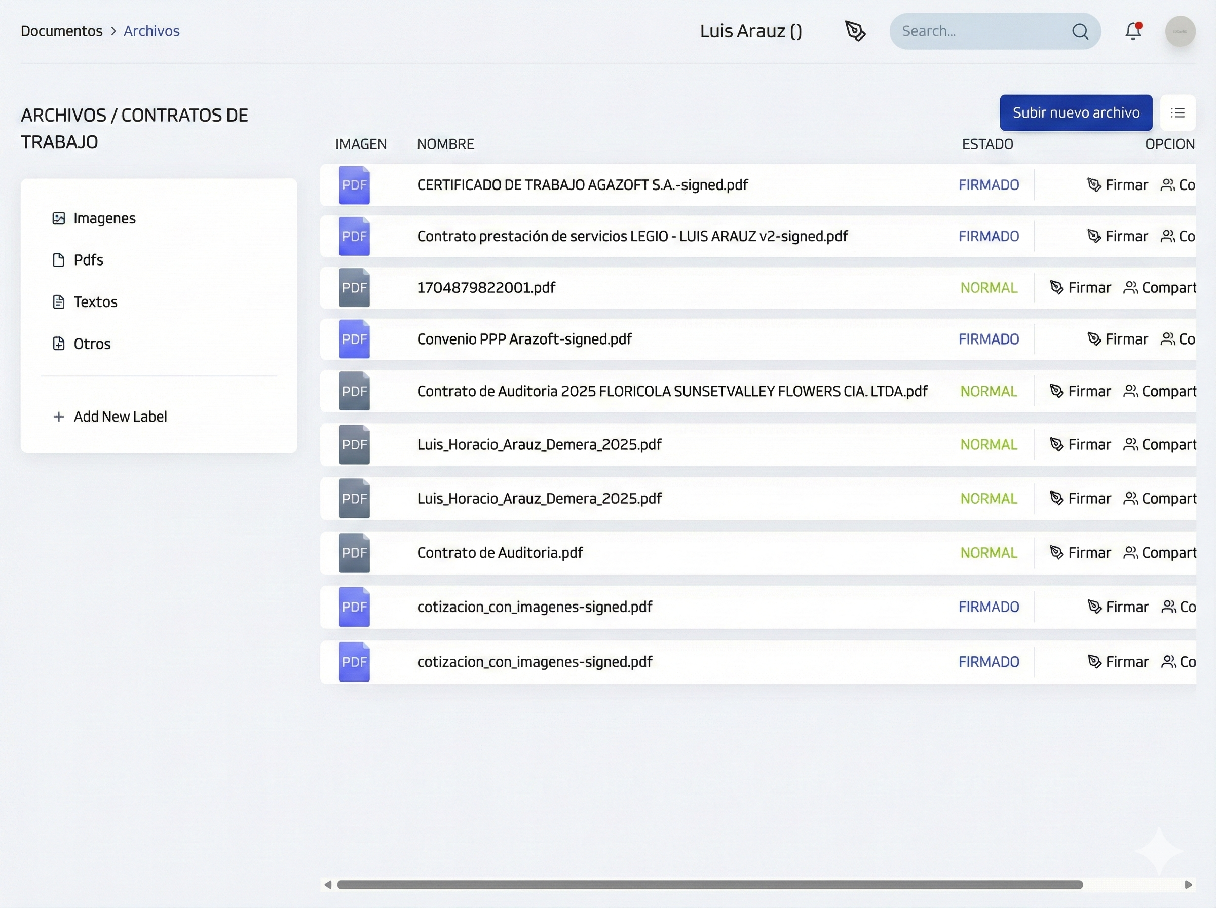 Almacenar y compartir documentos